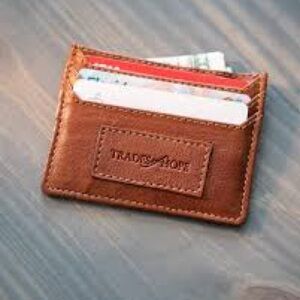 Trade Hope Brown Leather Card Holder